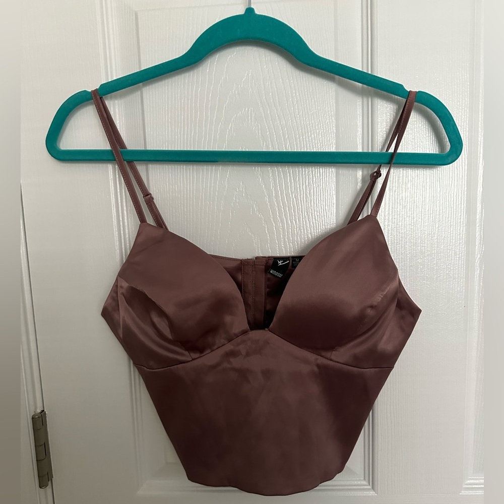 Windsor cropped corset top size medium